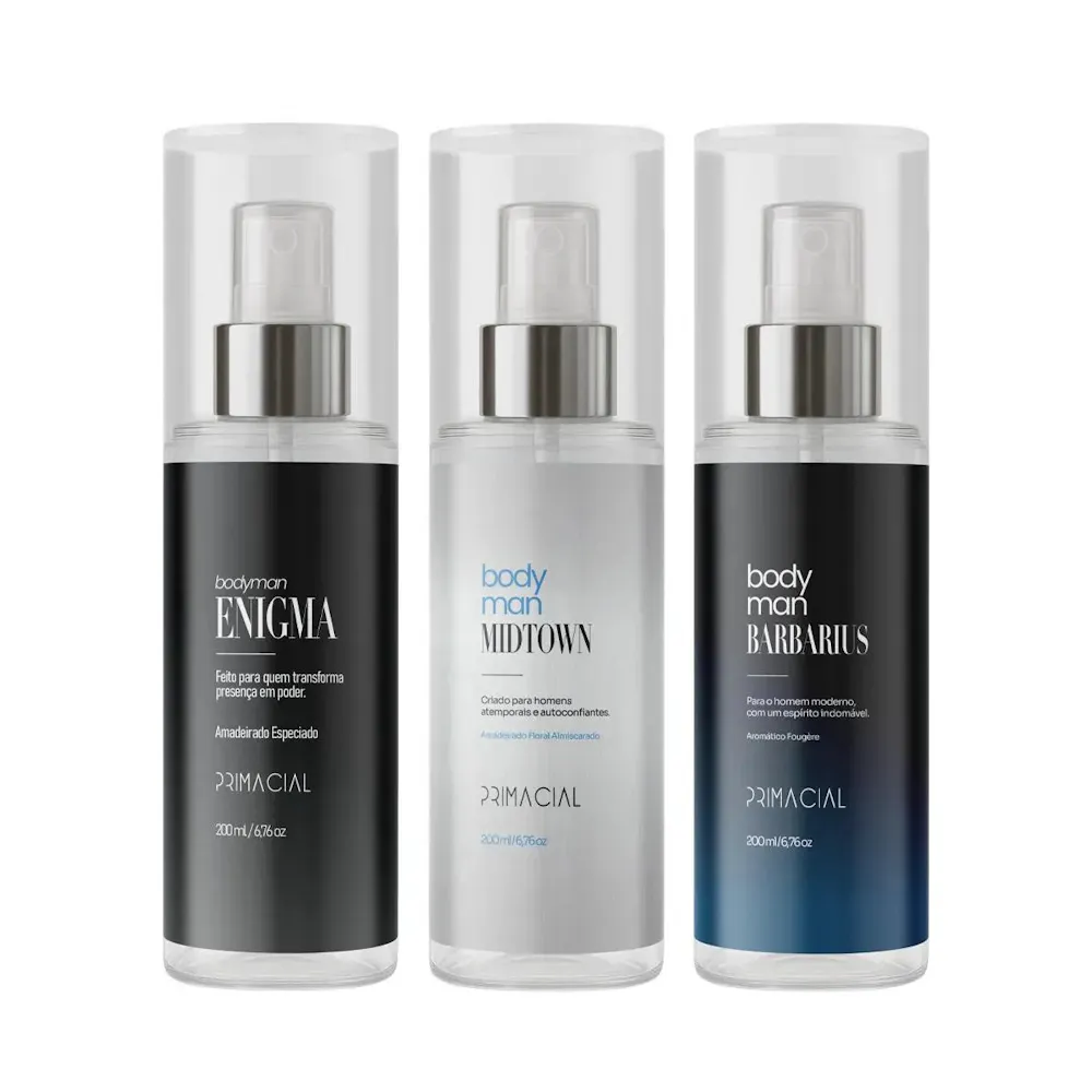 Kit Body Splash Primacial Bodyman 3 Unidades